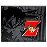 Toei Dragonball Z Goku Red Metal Badge Nero portafoglio