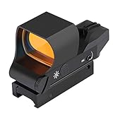 Feyachi RS-30 Mirino Softair, Red Dot Softair Ottica Riflescopi 4 reticoli 5 Impostazioni di Luminosità Tattico Mirino Accessori per 20mm/22mm Weaver/Picatinny Rail