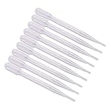 100 pezzi pipette contagocce pipette di trasferimento in plastica 3ml pipetta graduata pipetta di alimentazione per esperimenti di laboratorio vernici acriliche disegno strumenti per il trucco (3 ml)