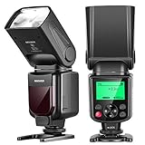 NEEWER 750II TTL Flash Speedlite con Schermo LCD, Compatibile con Nikon D4 D5 D60 D90 D100 D200 D300S D300 D500 D610 D700 D750 D800 D810 D850 D3400 D3500 D5200 D5300 D7000 D7100 D7200 D7500