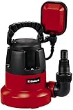 Einhell GC-SP 3580 LL Pompa immersione acque chiare fondo piatto (350 W, portata max 8000 L/h, prevalenza 7.5 m, immersione max 7m, aspirazione fino a 1 mm)