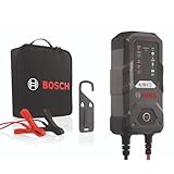 Bosch C30 Caricabatterie per auto, 6V-12V / 3,8A, Carica di mantenimento - Per batterie al piombo, WET, EFB, GEL, AGM e VRLA da 6V/12V