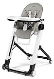 Peg Perego Siesta Follow Me Seggiolone Pappa Neonati Pratico, Reclinabile, Funzione Sdraietta, 4 ruote, Pieghevole, Design italiano per Bambini da 0 a 3 Anni (0-15 kg), Ice