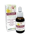 Relief remedy (Rimedio di salvataggio) Fiori di Bach Naturalma - Gocce 30 ml - Estratto liquido analcoolico - Essenza floreale - Vegano e Senza alcol