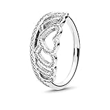 Anello 190958CZ-54 Argento Pandora Tiara donna Cuori