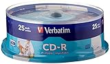 Verbatim CD-R 80MIN Datalife PLUS, Confezione da 25