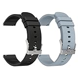 woednx Cinturino di ricambio da 20 mm per Smartwatch, sgancio rapido in morbido silicone delicato sulla pelle, cinturino per smartwatch