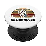 Vintage Unicorn Grandpa Grandpacorn Sunset Cowboy Sheriff PopSockets PopGrip Intercambiabile