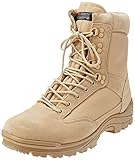 Mil-Tec Tactical Side Zip Stivali Khaki Taglia 10 UK / 11 US