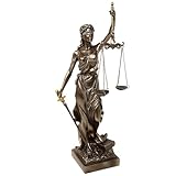 Scultura Justitia bronzo Decorazione Figura dio