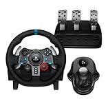 Logitech G29 Driving Force Racing Wheel Volante Da Corsa Con Pedali Regolabili, Ritorno Di Forza Reale & Driving Force Leva Di Cambio, 6 Marce Di Velocità Con Manopola Ad H