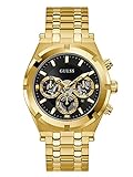 GUESS Watches Continental GW0260G2 - Orologio analogico al quarzo, con cinturino in acciaio inossidabile, colore: Oro, oro, GW0260G2