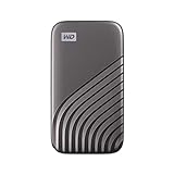 WD My Passport Portable SSD 1TB, NVMe Technology, USB-C, Read Speeds of up to 1050MB/s & Write Speeds 1000MB/s. Works with PC, Xbox, PlayStation - Space Grey