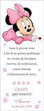 segnalibro battesimo minnie segnaposto battesimo bimba personalizzato 30 pezzi