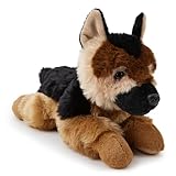 Zappi Co Pastore Tedesco Peluche (28 cm) - Fedele, Morbido Cane, Eco-Friendly, Perfetto per Bambini Giocherelloni, 100% Materiale Riciclato