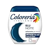 Coloreria Italiana Grey Colorante Tessuti e Vestiti in Lavatrice, colore Blu Notte, 1 Confezione, 350g