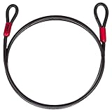 ABUS Cobra 8 loop cable - cavo in acciaio rivestito plastica sicurezza per accessori di biciclette e moto lunghezza 2 metri, spessore mm