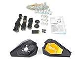 RD Moto Tamponi paratelaio con Kit di montaggio completo SL01 Nero/Oro per Kawasaki Z750 (S) 2004-2006