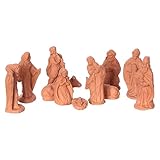 Holyart Presepe 6 cm in Terracotta Deruta 11 Pezzi