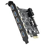 SupaHub, scheda PCI-E a USB 3.0, 5 porte USB 3.0, USB 3.1 Gen1, PCI Express, larghezza di banda fino a 5 Gbps, espansione delle 2 porte USB 3.0, pannello frontale