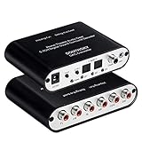 SOUTHSKY 5.1 Audio Rush Digital Sound Converter – SPDIF Ottico/Coassiale a 5.1CH Canali Analogica (6RCA output) Supporto PS2,PS3,PS4,Dolby AC3 DTS