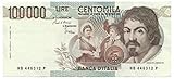 Cartamoneta.com 100000 Lire Banca d Italia Caravaggio I Tipo Lettera B 28/10/1985 SPL/SPL+ 18462/III