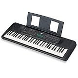 YAMAHA Tastiera portatile PSR-E273 - Tastiera per principianti con sensibilità a 61 battute, include un buono per 2 lezioni di musica online presso la Yamaha Music School, in nera