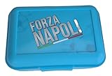 NAPOLI | Contenitore Portapranzo Porta merenda Scatola Sandwich Box per Bambini Tifoso (Forza NAPOLI)