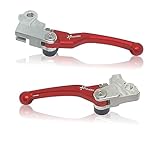 SEPTAR COPPIA LEVE FRENO FRIZIONE ANTIROTTURA REGOLABILI per FANTIC 50 125 250 xmf xef 2009-2022 rosse