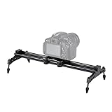 Andoer 40cm / 15.7in Slider portatile in lega di alluminio Sistema di stabilità per Nikon Canon Sony DSLR Videocamera DV Video Film Making Max. Carica 6kg / 1.3lb