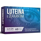 Integratore Occhi con Luteina e Zeaxantina Alto Dosaggio. 60 Compresse con Mirtillo Rosso, Vitamine A, E, B12, Zinco. Antiossidanti Integratori Occhi Vista. Protegge da Stress Ossidativo e Maculopatia