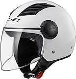 Casco moto LS2 Airflow colore bianco taglia XL