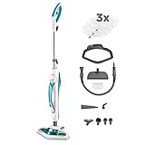 Polti Vaporetto SV450 Double, Scopa Vapore 2 in 1 con Pulitore Portatile, Potenza Max 1500 W, 13 Accessori Inclusi, Serbatoio Estraibile da 0,3 L, Azzurro e Bianco