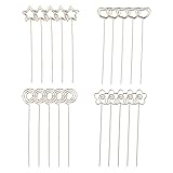 Clip Di Memo Metallo Portafoto Supporto,20 Pcs,Pinze Pinzette in Metallo Cuore,Memo Foto Clip,Porta Memo Foto Clip,Portafoto Supporto Clip,Memo Metallo Memo Clip,Memo Foto,Pinzette Portafoto