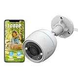 EZVIZ C3TN Telecamera di sicurezza esterna 1080P CCTV Wi-Fi Camera con visione notturna 30 m, rilevamento del movimento, impermeabile IP67, compatibile con Alexa, Google Home (C3TN 1080P)