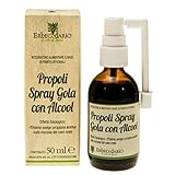 Propoli Spray Gola e Voce con Alcool Erisimo ed Eucalipto, Integratore Naturale Aiuta le Difese Immunitarie, Idrata e Lenisce la gola con Azione Purificante, 50 ml Con Nebulizzatore