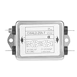 Fafeicy CW4L2-20A-T Il Filtro Della Linea di Alimentazione, Filtro di linea elettrica Filtri di Rete Elettrica Filtro di potenza 115 V / 250 V 20 A 50/60 Hz, Utilizzato per Il Filtro