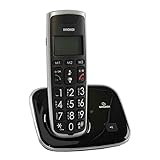 Brondi Bravo Gold Telefono Cordless, Nero