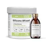 Reschimica Gomma siliconica per Alimenti R Food, Ideale per stampi da Cucina, Crea stampi atossici 100% Sicuri, Facile da Usare a casa, Stampi per Cioccolatini e Altro (1 kg)