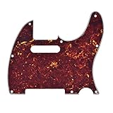 Dopro 8 fori Tele Guitar Pickguard Scratch Plate adatto USA/Messicano Fender Telecaster Vintage Tartaruga