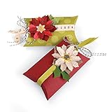 Sizzix Bigz PRO Fustella, Box Pillow & Poinsettias, Carbon Steel