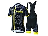 JOGVELO Maglia Ciclismo, Abbigliamento Ciclismo Set Bpdy Tuta MTB Sportivo Professionale Gel Pad per Uomo L