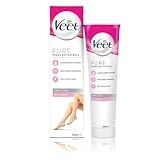 Veet Pure Crema Depilatoria Gambe, Corpo, Ascelle e Zona Bikini per Pelli Normali, Dermatologicamente Testata, 200ml