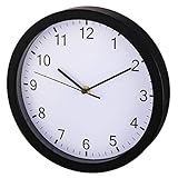 Hama Pure Quartz wall clock Cerchio Nero