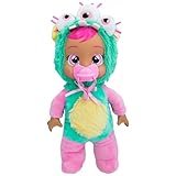 Bebes Llorones Tiny Cuddles Monster Zippy, bambola morbida e morbida, 25 cm, piange lacrime di verità, include pigiama mostro, giocattolo per ragazzi e ragazze +18 mesi