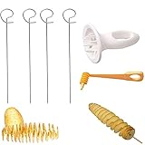 Taglierina a Spirale, Affettatrice Tornado, Torre Di Patate Cutter, Potato Twister Spiral, Taglierina Della Patata per Torre di Patate, Barbecue, Fritto, Raccolta, Festa, Campeggio, Famiglia, Cucina