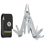 LEATHERMAN Sidekick - Mini Attrezzo Multifunzione Tascabile con 14 Pratici Strumenti - Multiattrezzo di Base per Fai da Te, Attività Outdoor e Campeggio - Acciaio Inossidabile, Fodero Nero