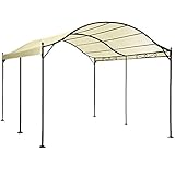 Viscio Trading 97747 Gazebo Tunnel, Metallo, Ecru, 400x300x205 cm