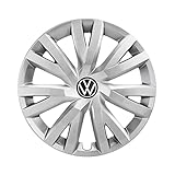 Volkswagen 5H0071456UWP - Copricerchi (4 pezzi) da 16 pollici, in acciaio, colore: argento brillante