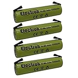 4x Batteria ricaricabile Ni-Mh Ministilo AAA 1,2V 1000mAh 1Ah con linguette lamelle terminali a saldare per pacco pacchi batteria 45x11mm 11x45mm